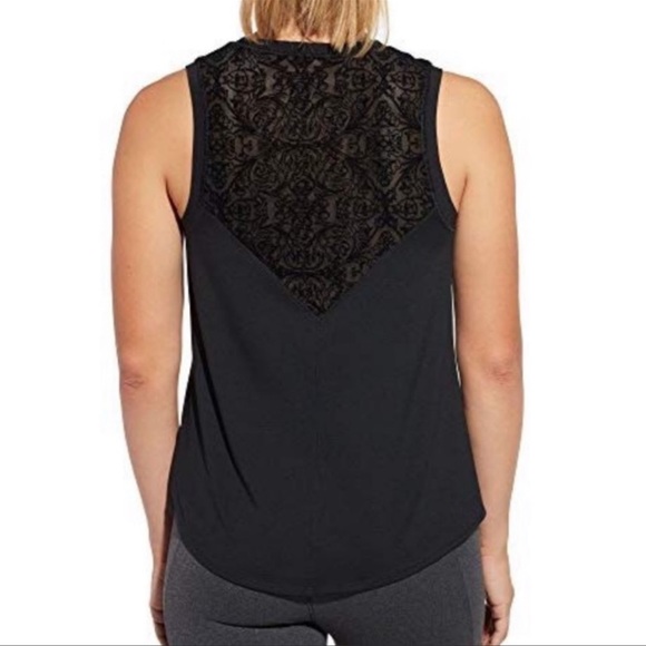 Calia Carrie Underwood Black Lace Back Tank Top - Picture 1 of 5